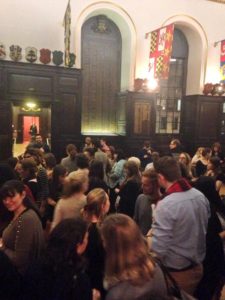 Attendees enjoy the annual Stationers' Hall AGM buffet