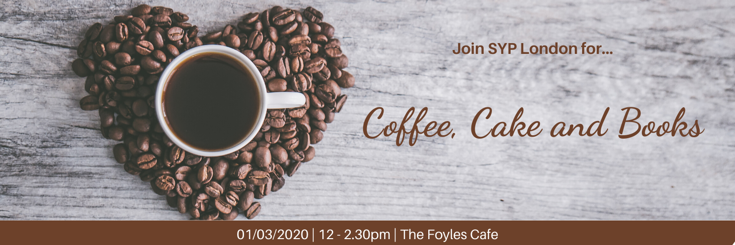 to promote the coffee, cake and books event on 1st march 2020
