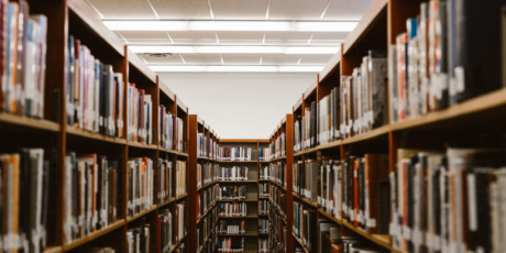 library shelves
