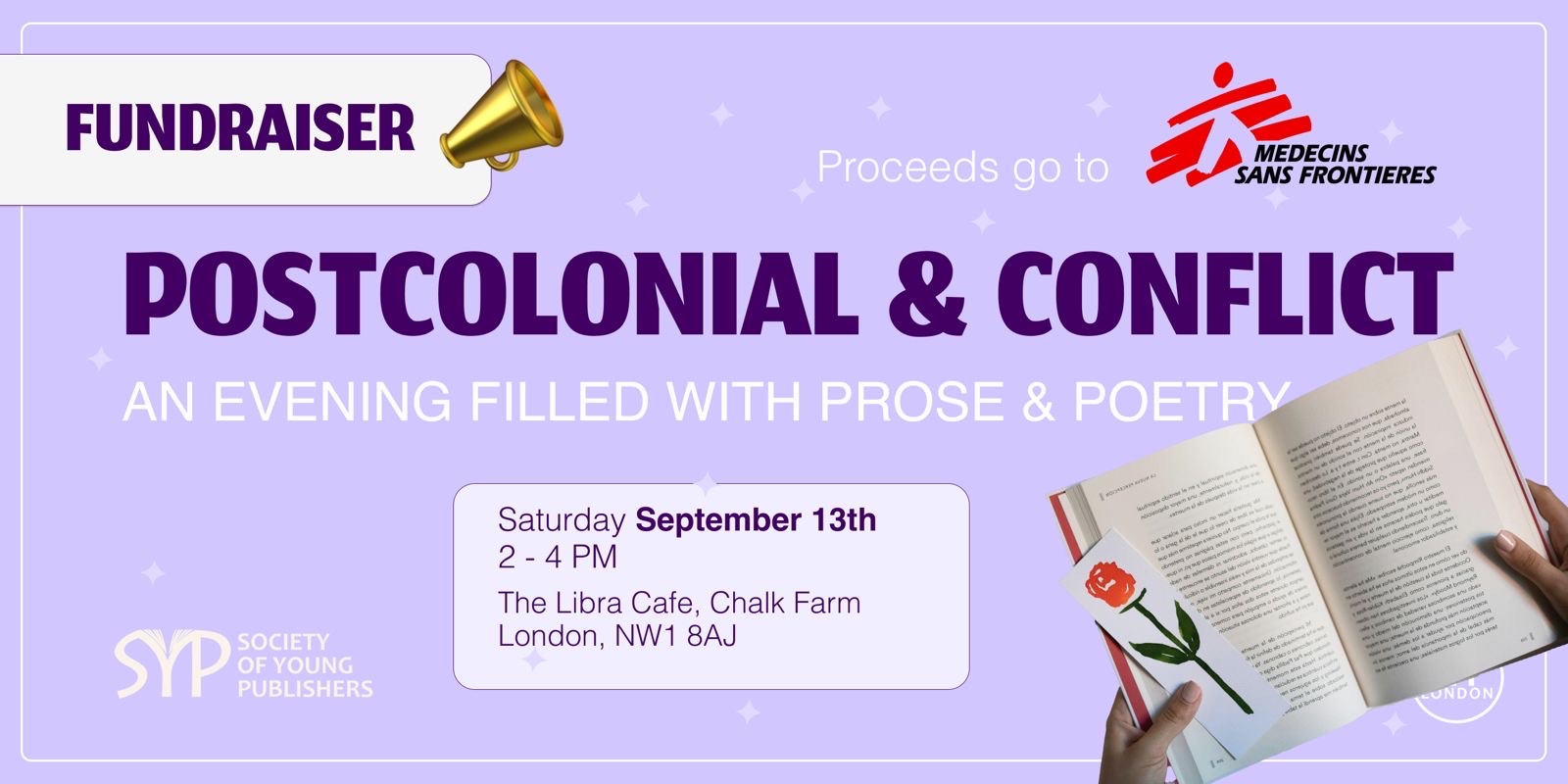 SYP London: ‘Post-colonial and Conflict’ Poetry Fundraiser
