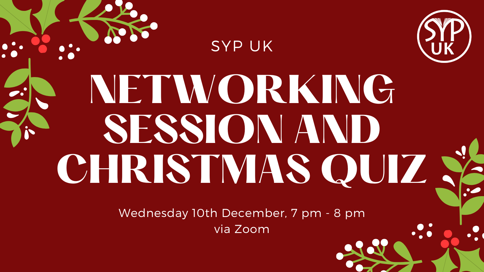 SYP UK Christmas Quiz and Networking Event