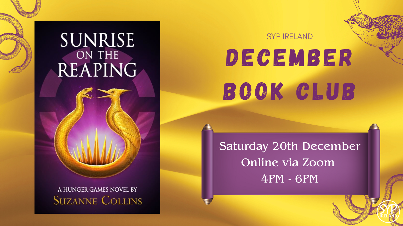 SYP Ireland December Book Club: Sunrise on the Reaping