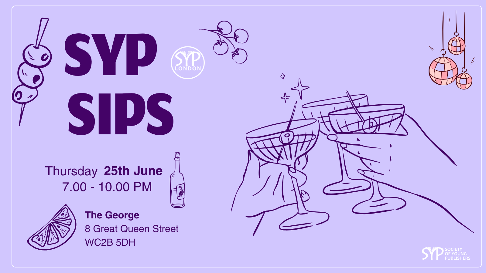 SYP Sips: Young Publishers Social London